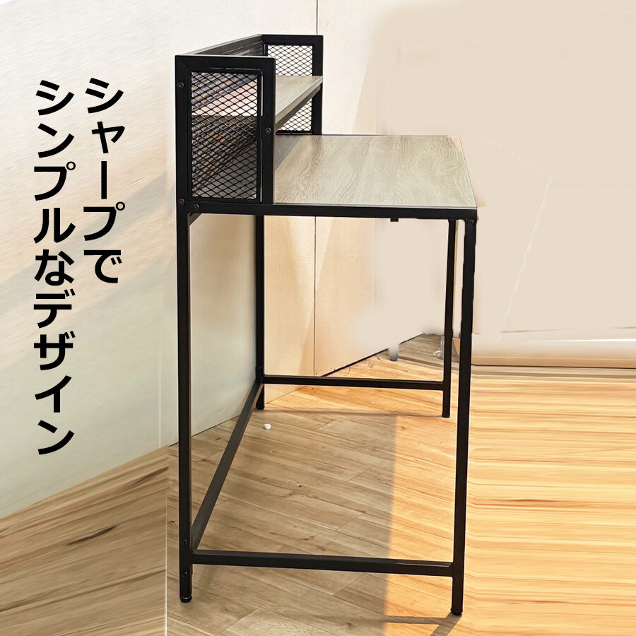 パソコンデスク グレー 画像4